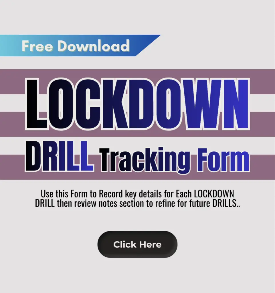 Lockdown Drill Tracking Form graphic
