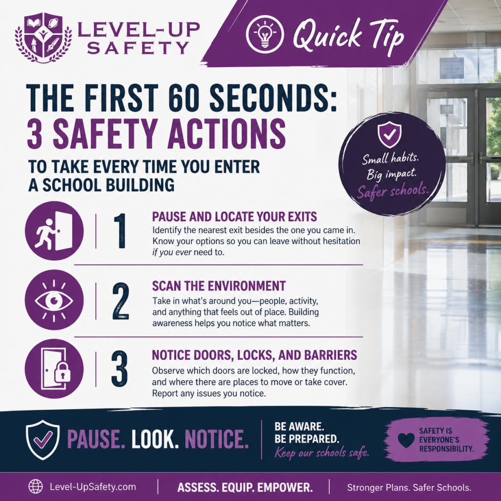 3 safety actions to take in the first 60 seconds