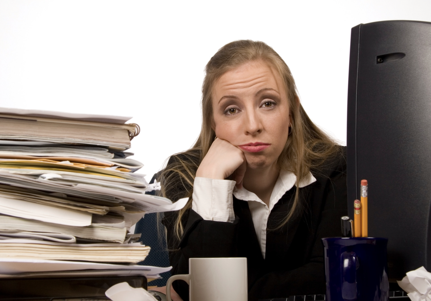 exhausted teacher